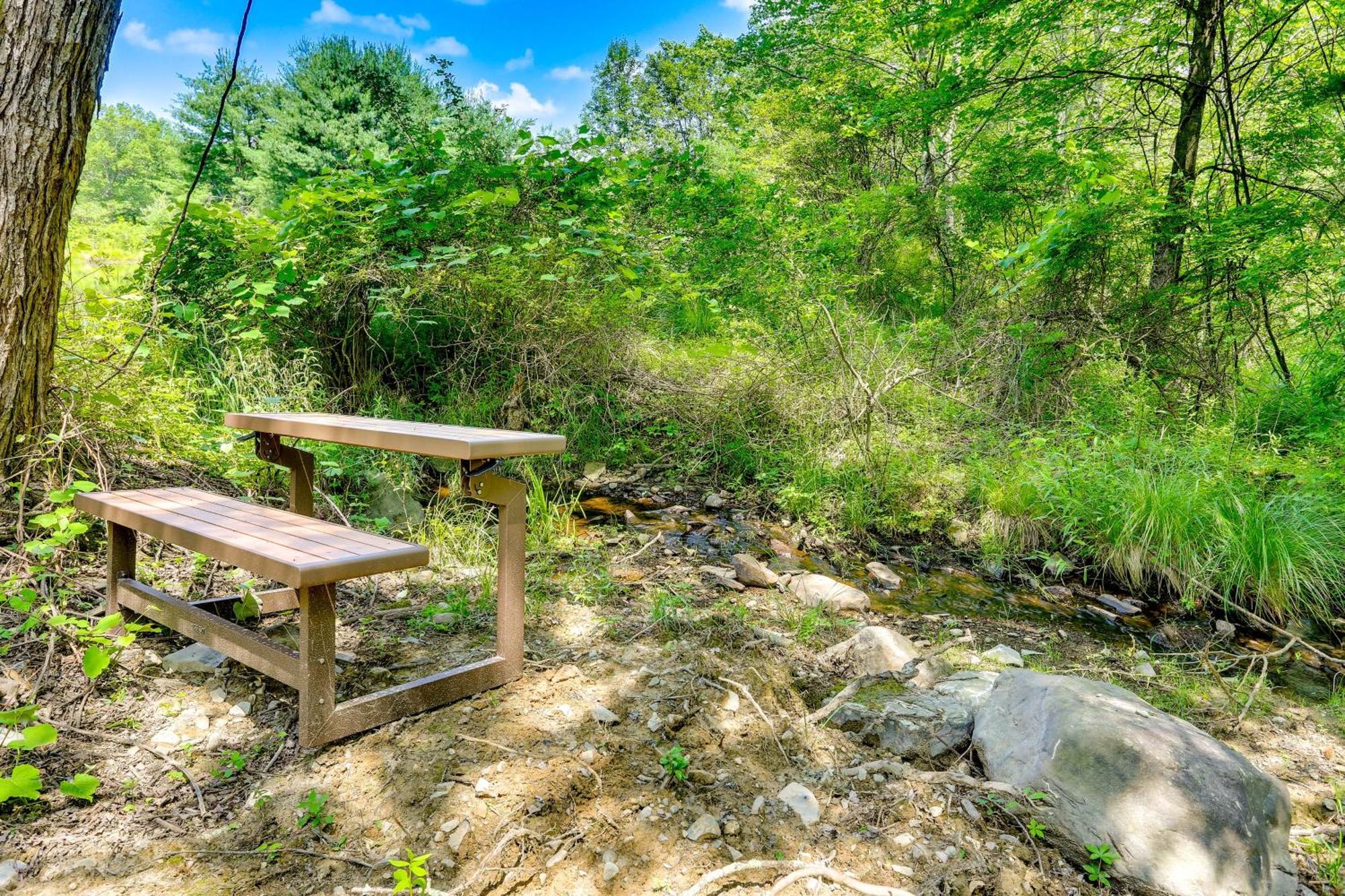 Secluded Poconos Cabin With Fire Pit On 75 Acres! イースト・ストラウズバーグ エクステリア 写真