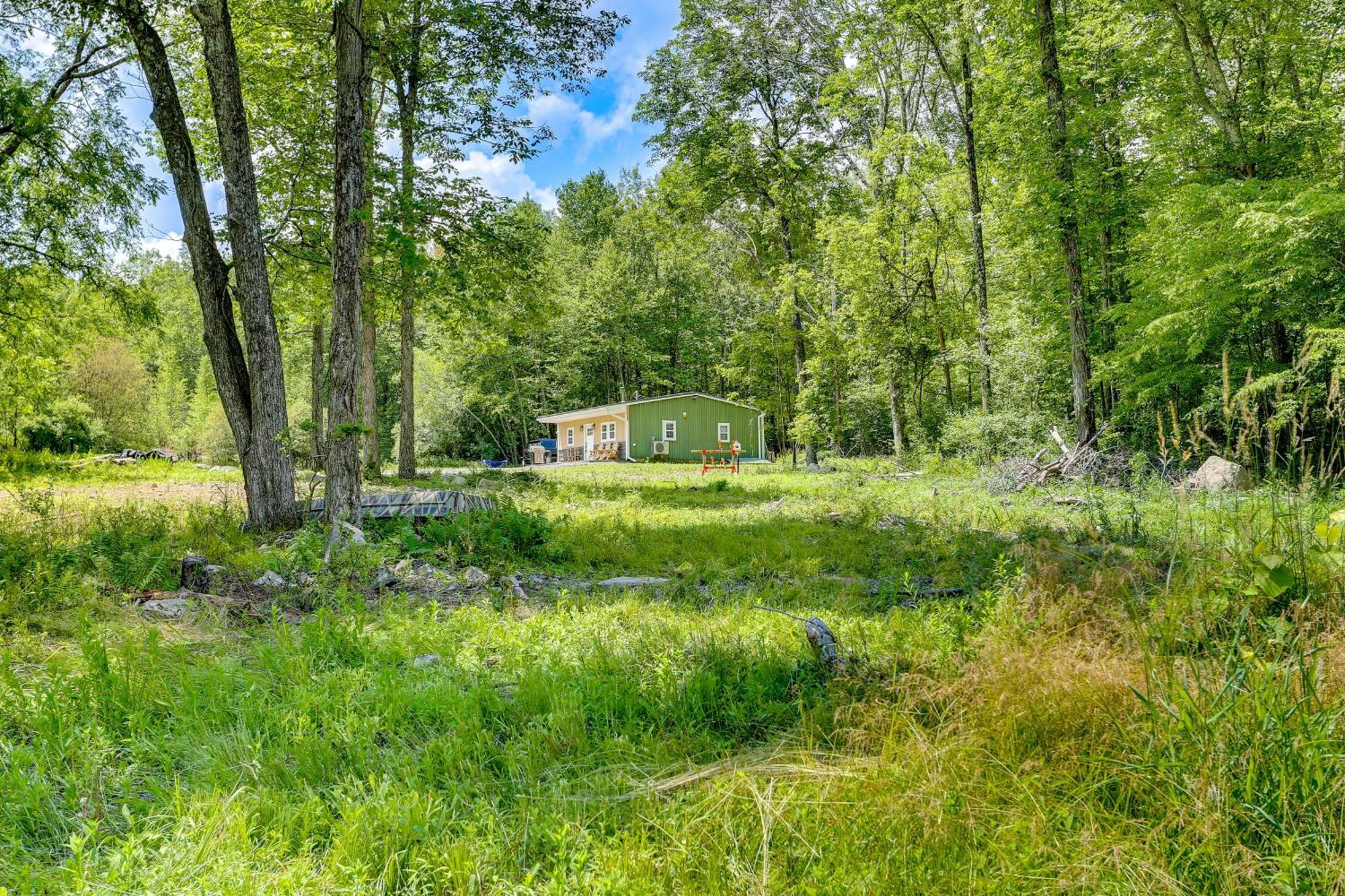 Secluded Poconos Cabin With Fire Pit On 75 Acres! イースト・ストラウズバーグ エクステリア 写真