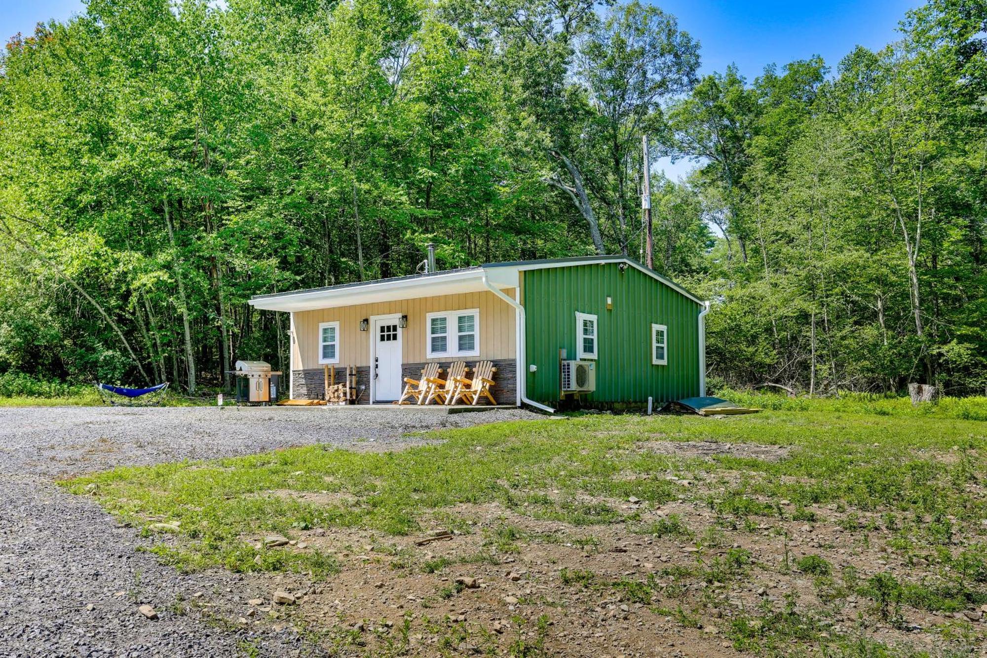 Secluded Poconos Cabin With Fire Pit On 75 Acres! イースト・ストラウズバーグ エクステリア 写真